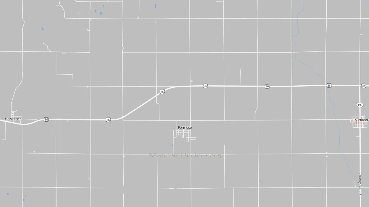 Bike Grade map of 66942, KS
