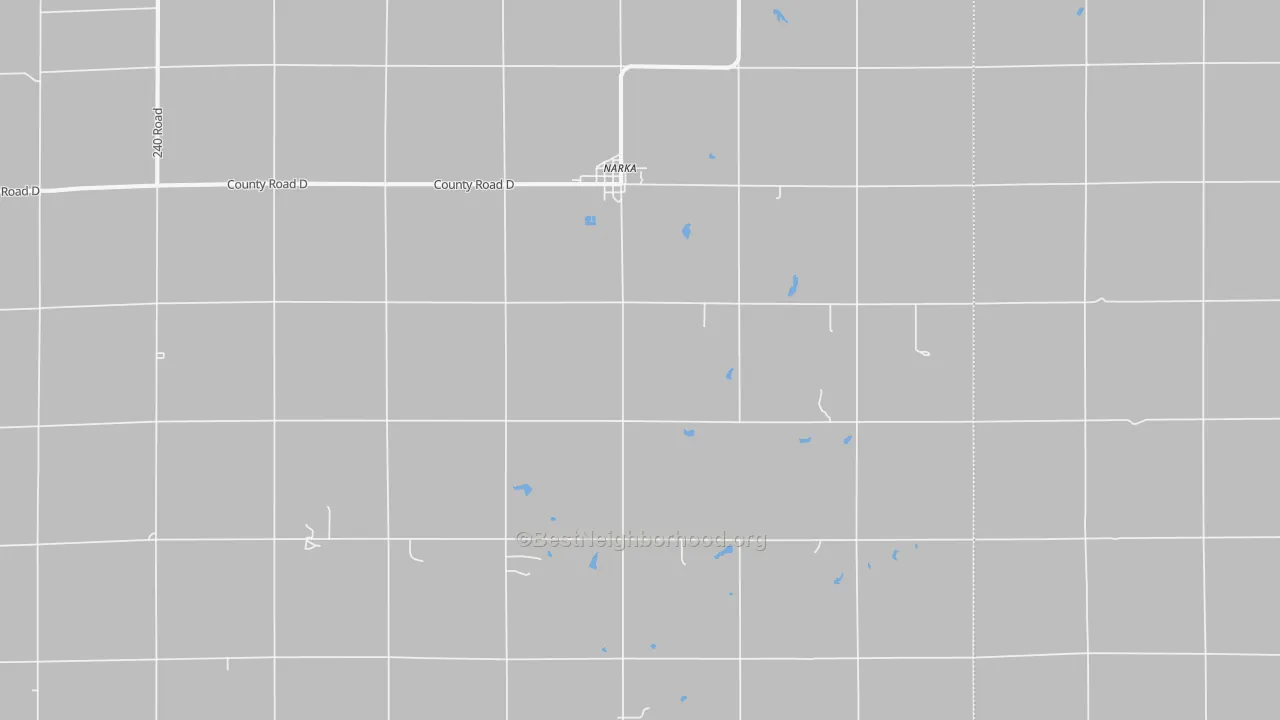 Bike Grade map of 66960, KS