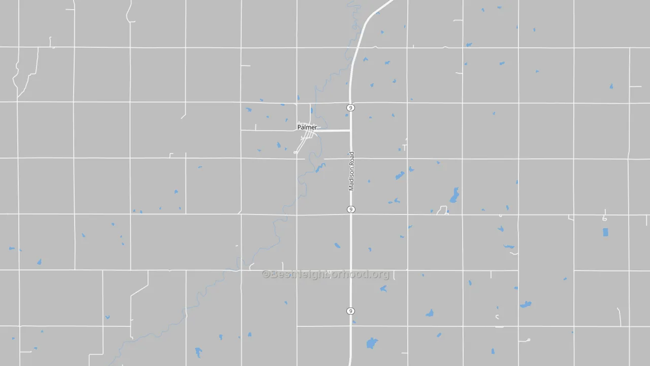 Bike Grade map of 66962, KS