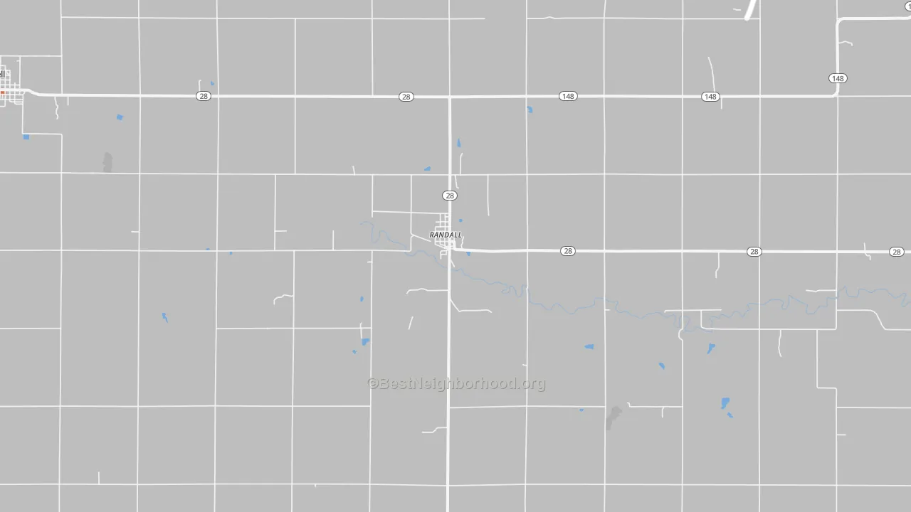 Bike Grade map of 66963, KS