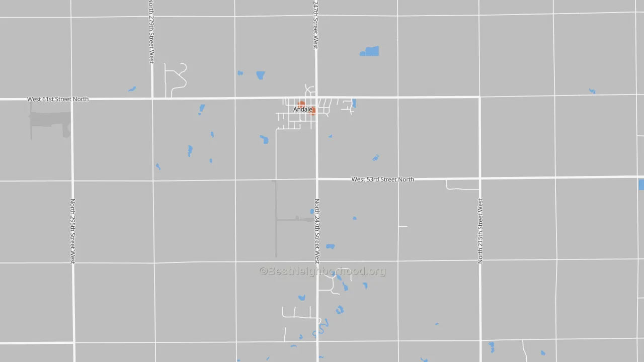 Bike Grade map of 67001, KS