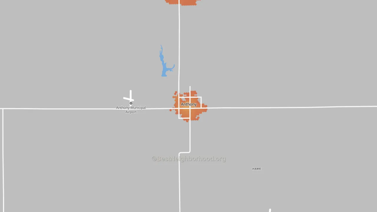 Bike Grade map of 67003, KS