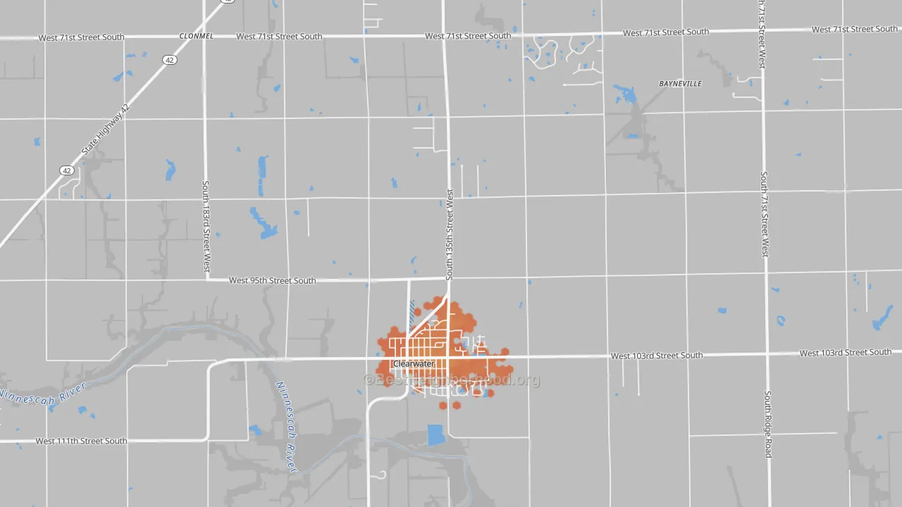 Bike Grade map of 67026, KS