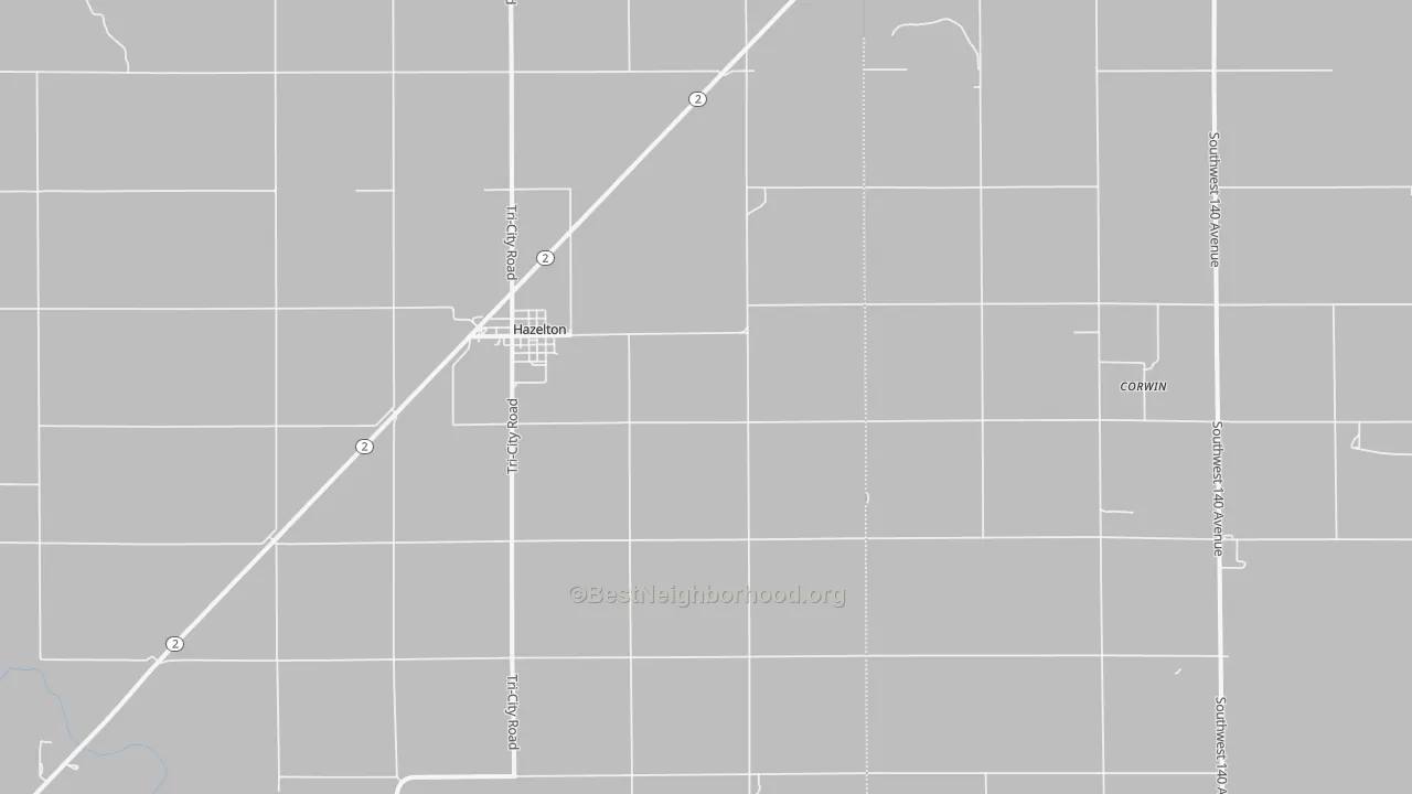 Bike Grade map of 67061, KS