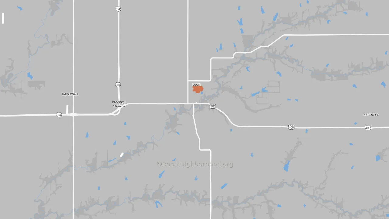 Bike Grade map of 67074, KS