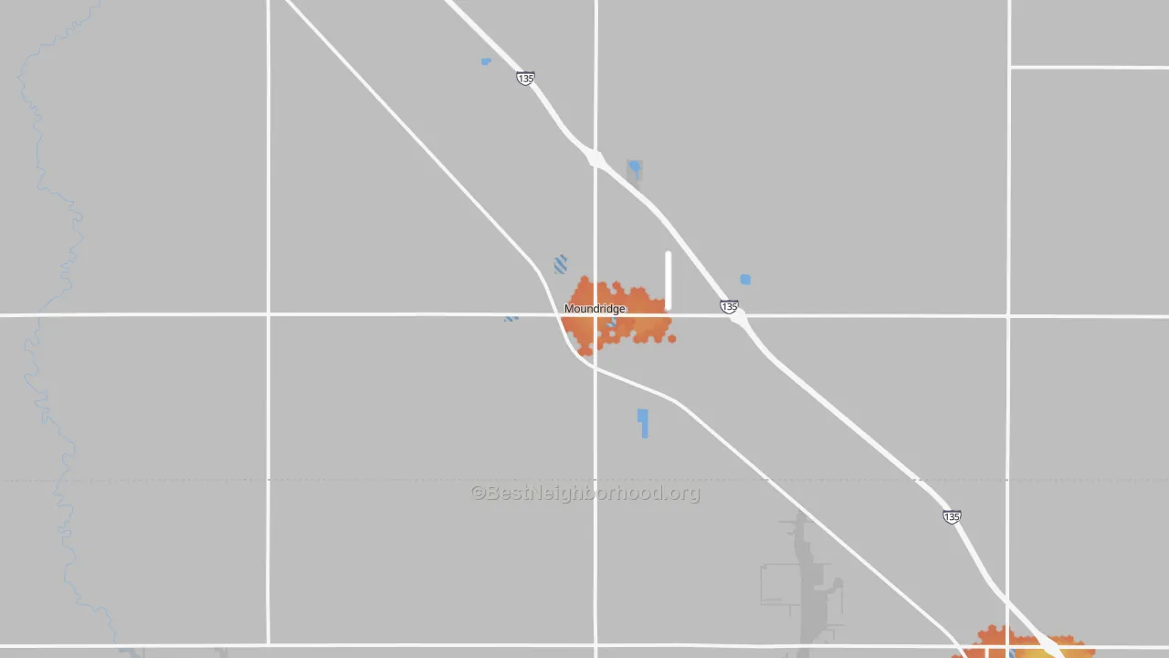 Bike Grade map of 67107, KS