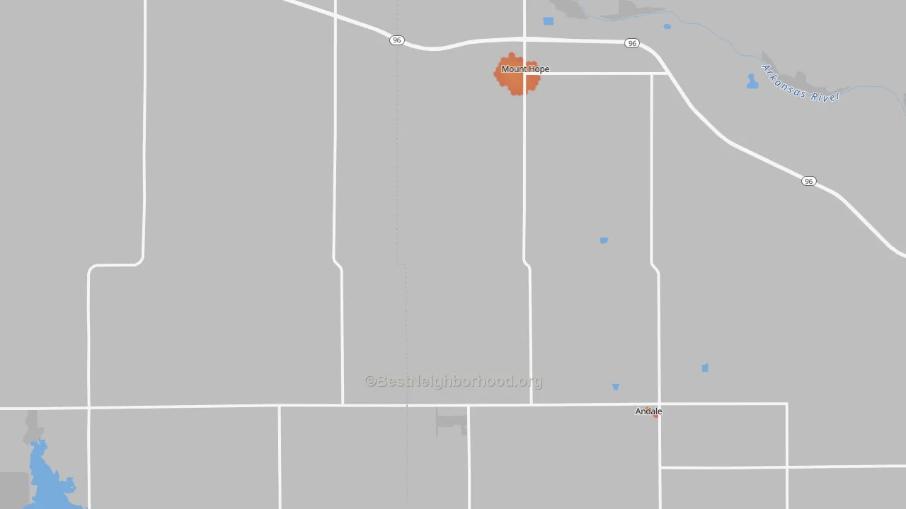 Bike Grade map of 67108, KS