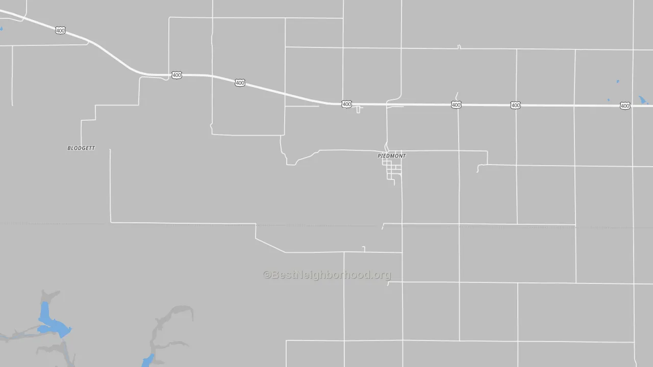 Bike Grade map of 67122, KS