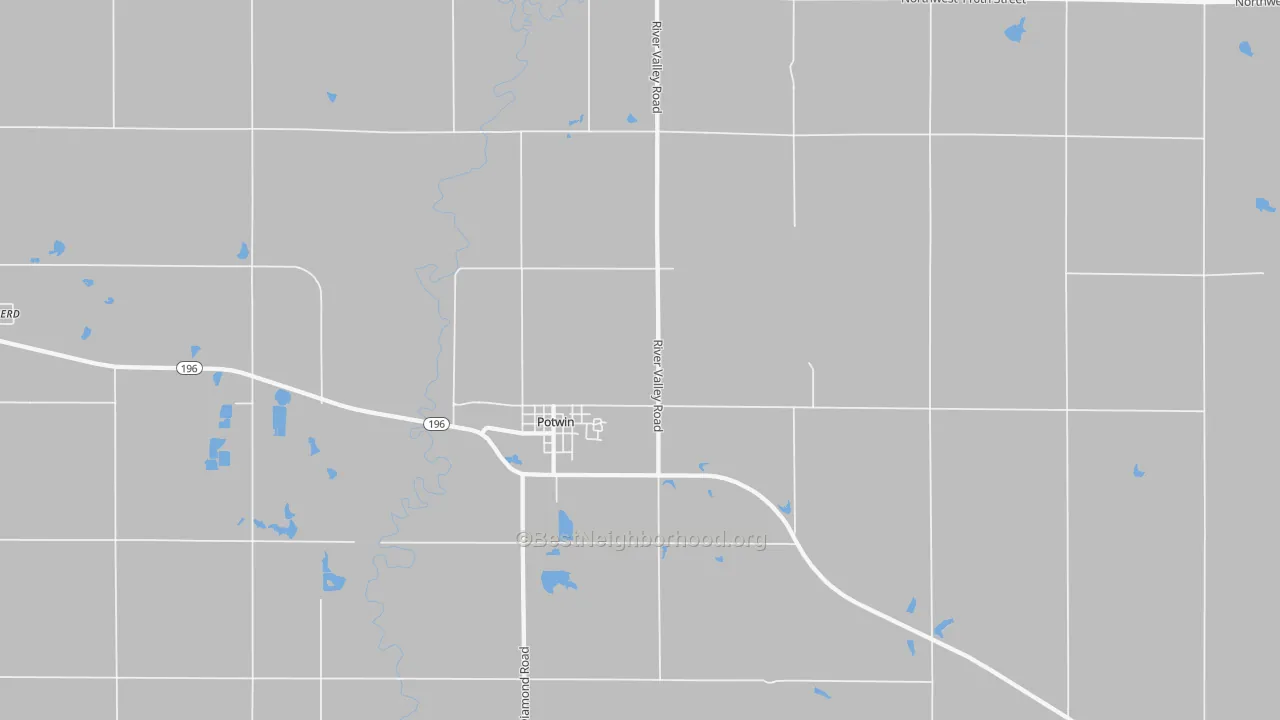 Bike Grade map of 67123, KS