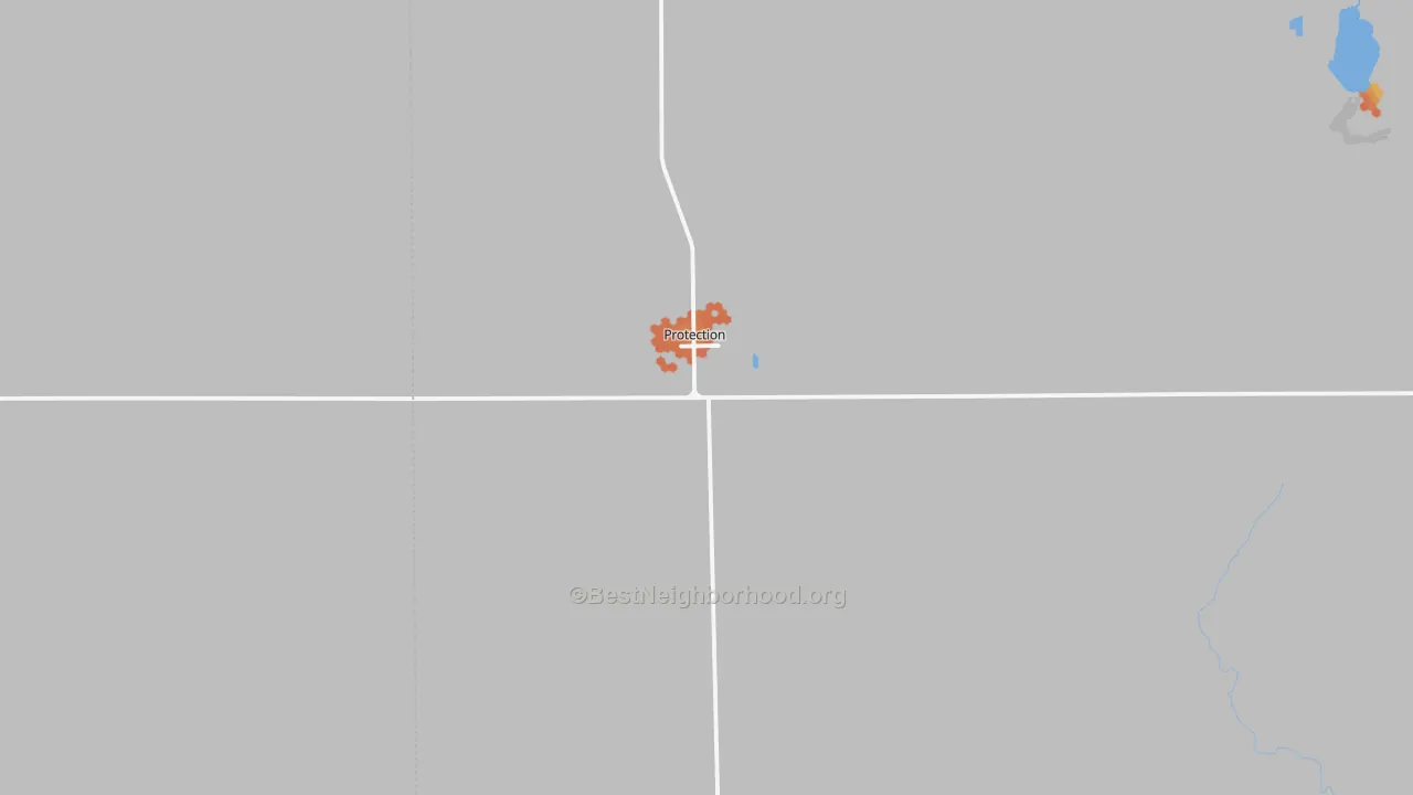 Bike Grade map of 67127, KS