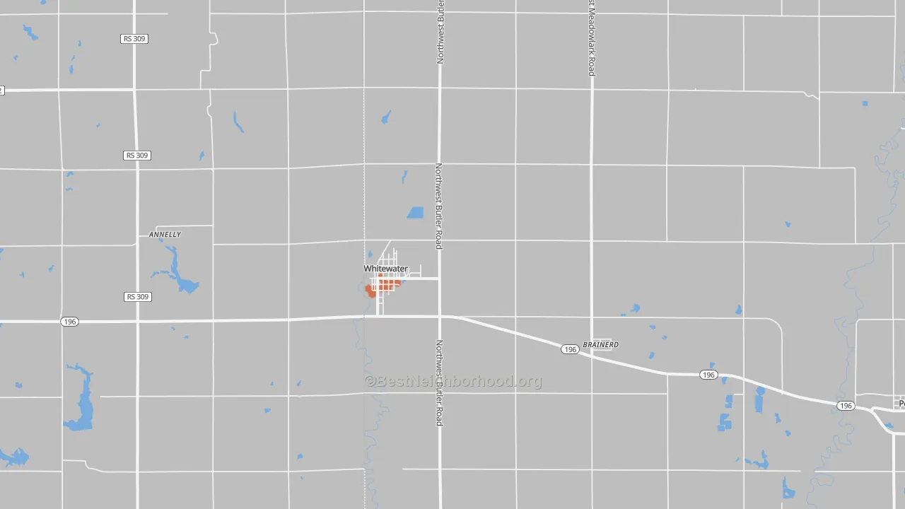Bike Grade map of 67154, KS