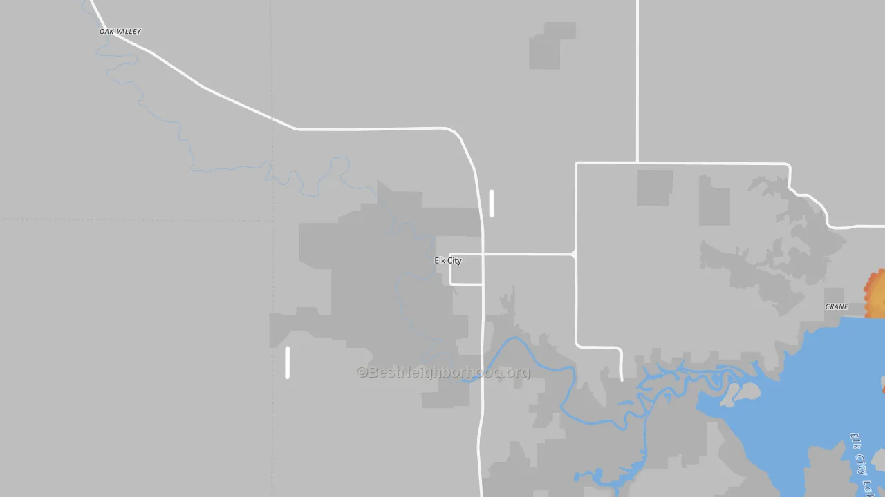 Bike Grade map of 67344, KS