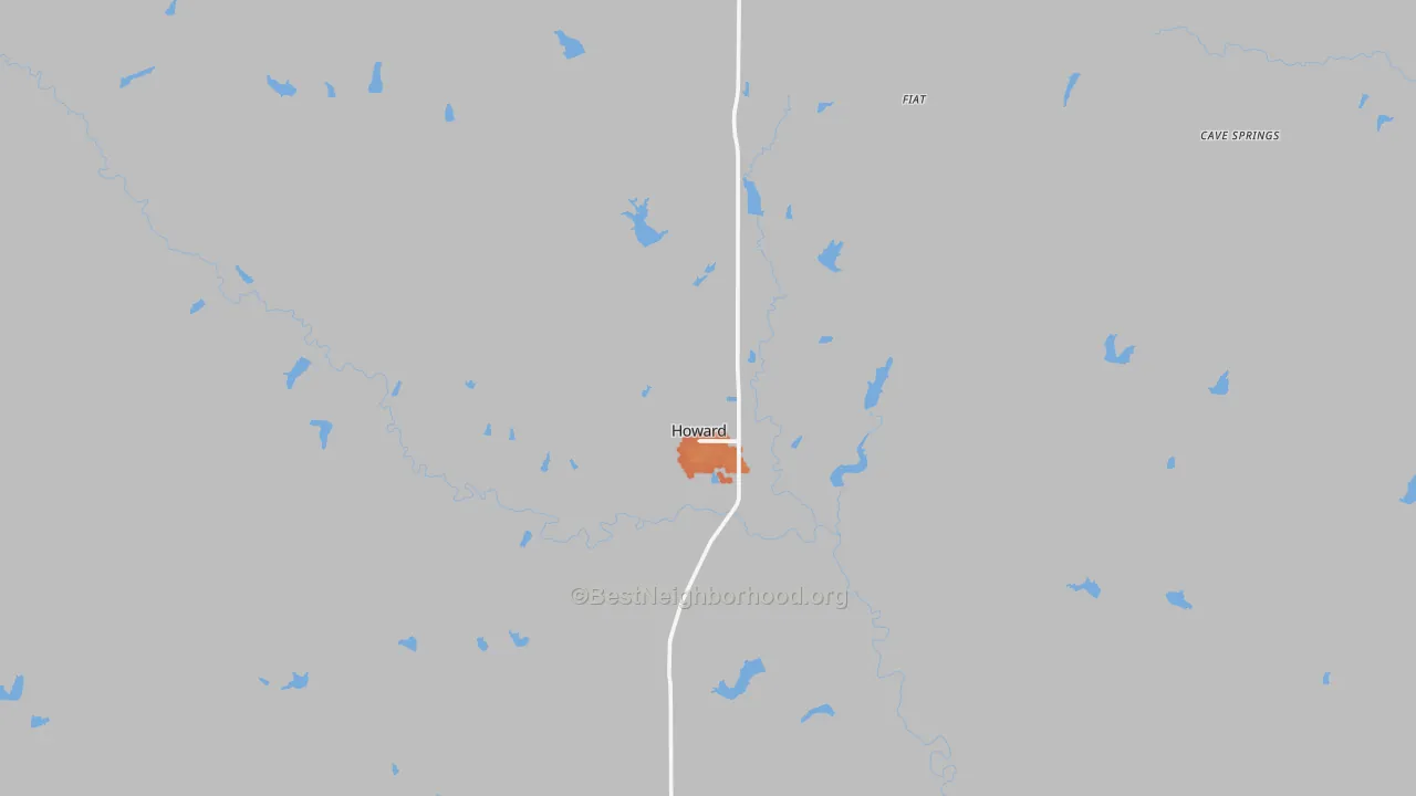 Bike Grade map of 67349, KS