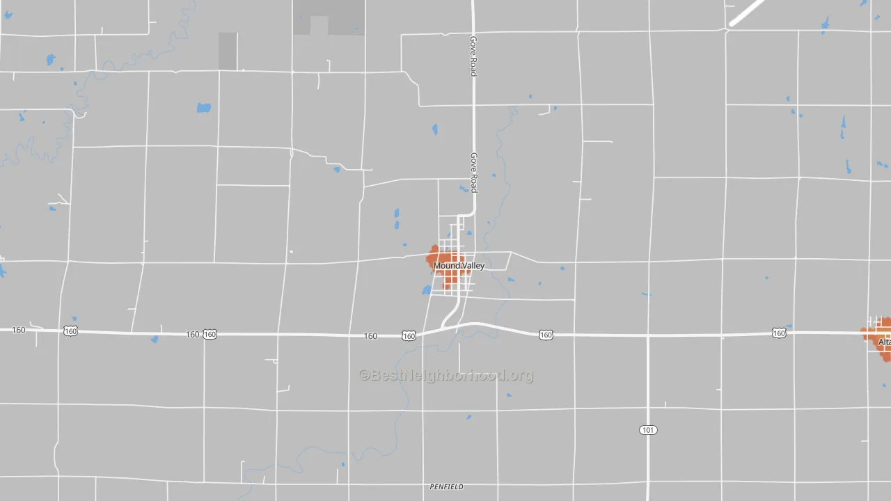 Bike Grade map of 67354, KS