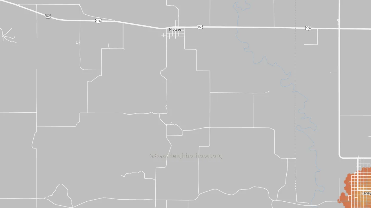 Bike Grade map of 67355, KS