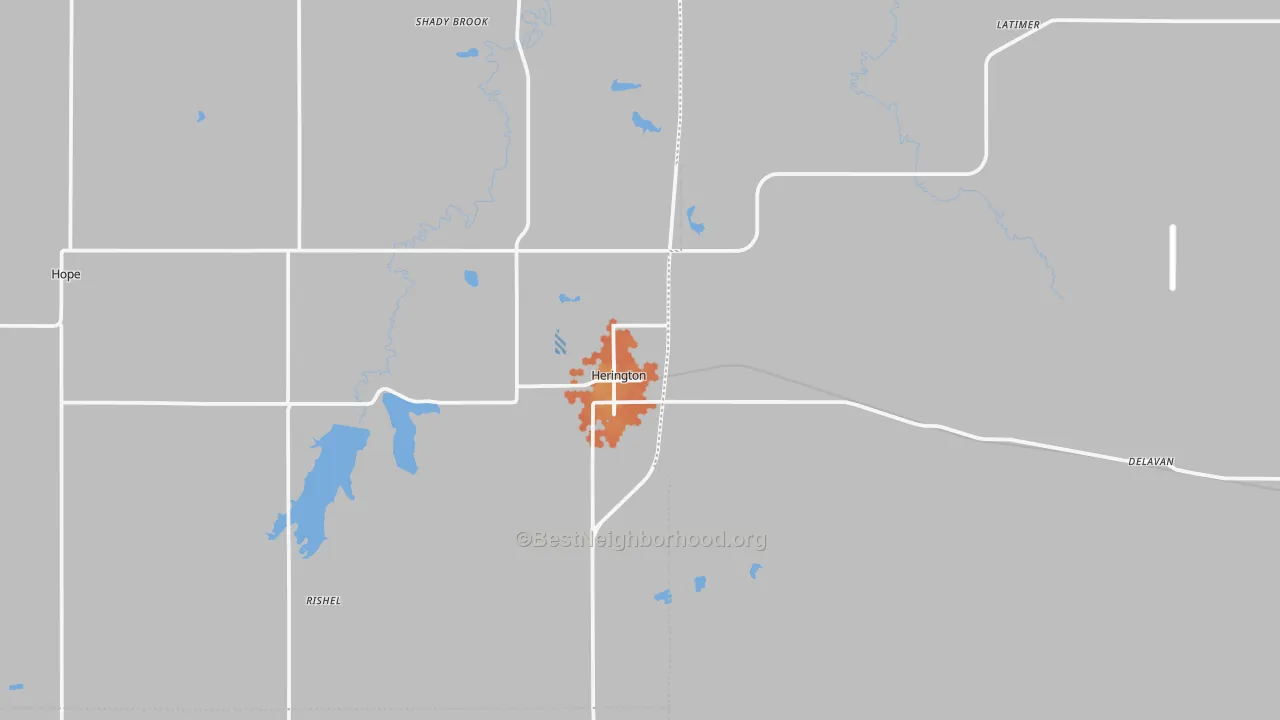 Bike Grade map of 67449, KS