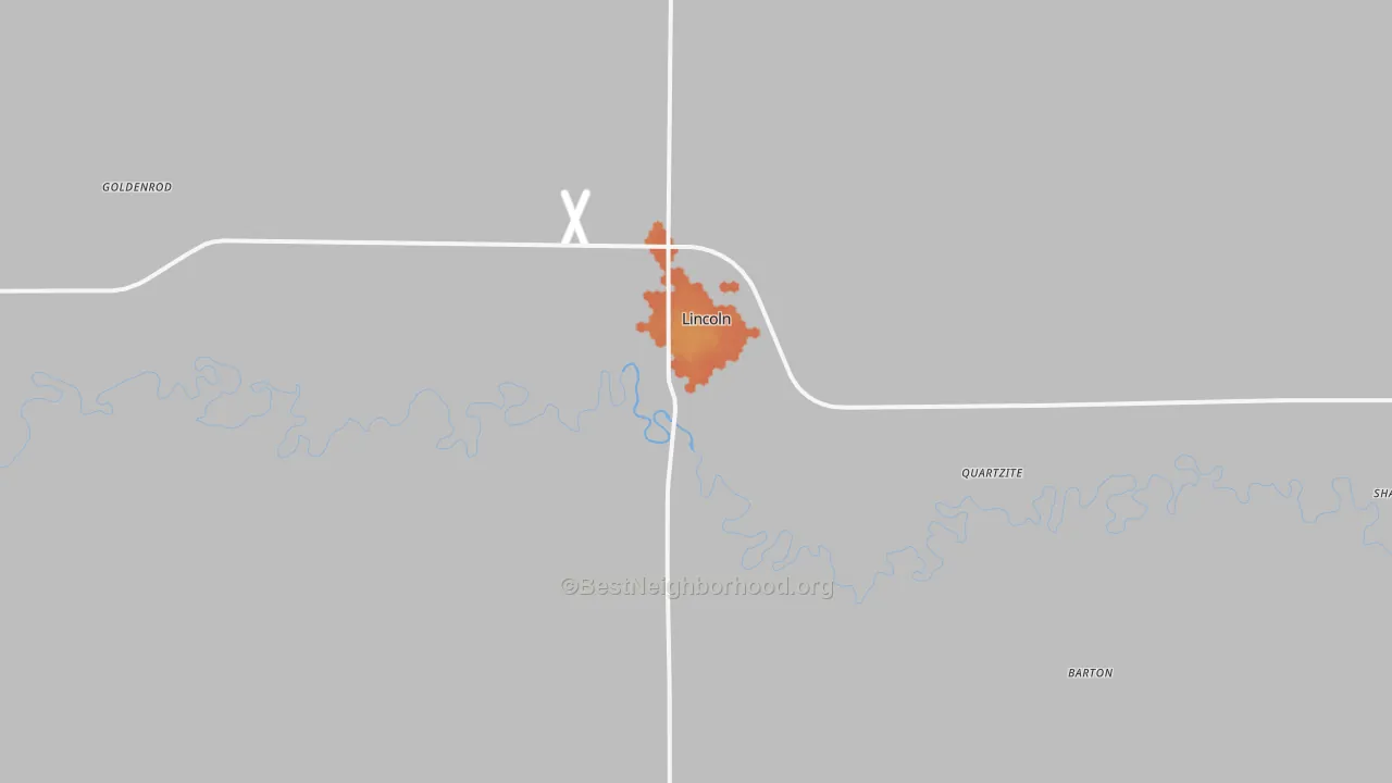 Bike Grade map of 67455, KS