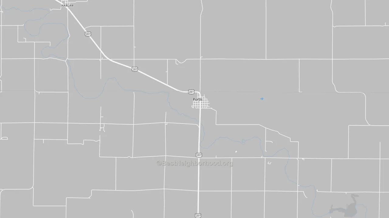 Bike Grade map of 67474, KS
