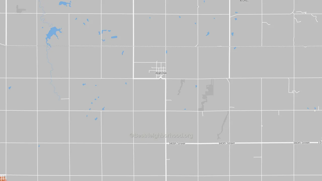 Bike Grade map of 67475, KS