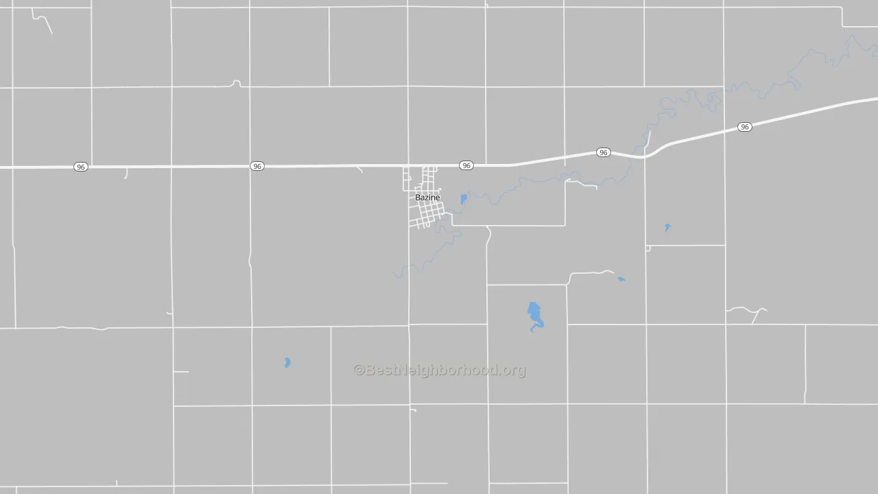 Bike Grade map of 67516, KS
