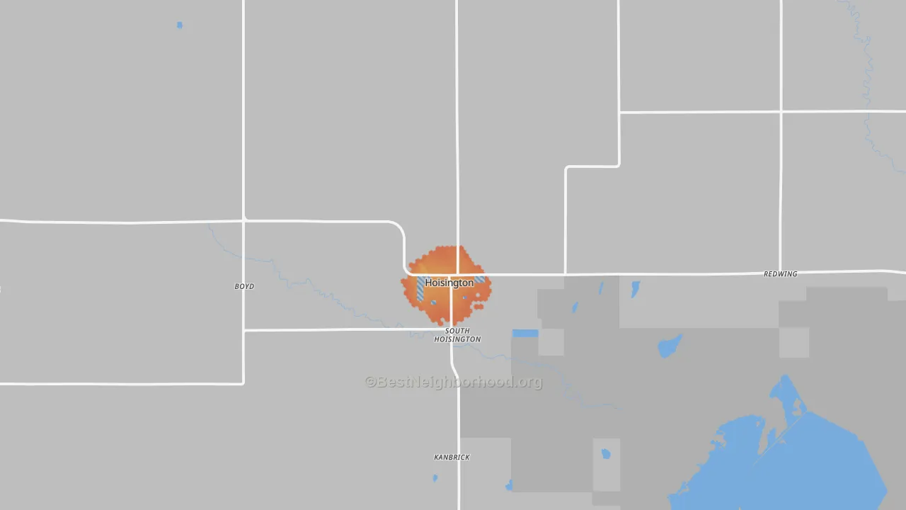 Bike Grade map of 67544, KS