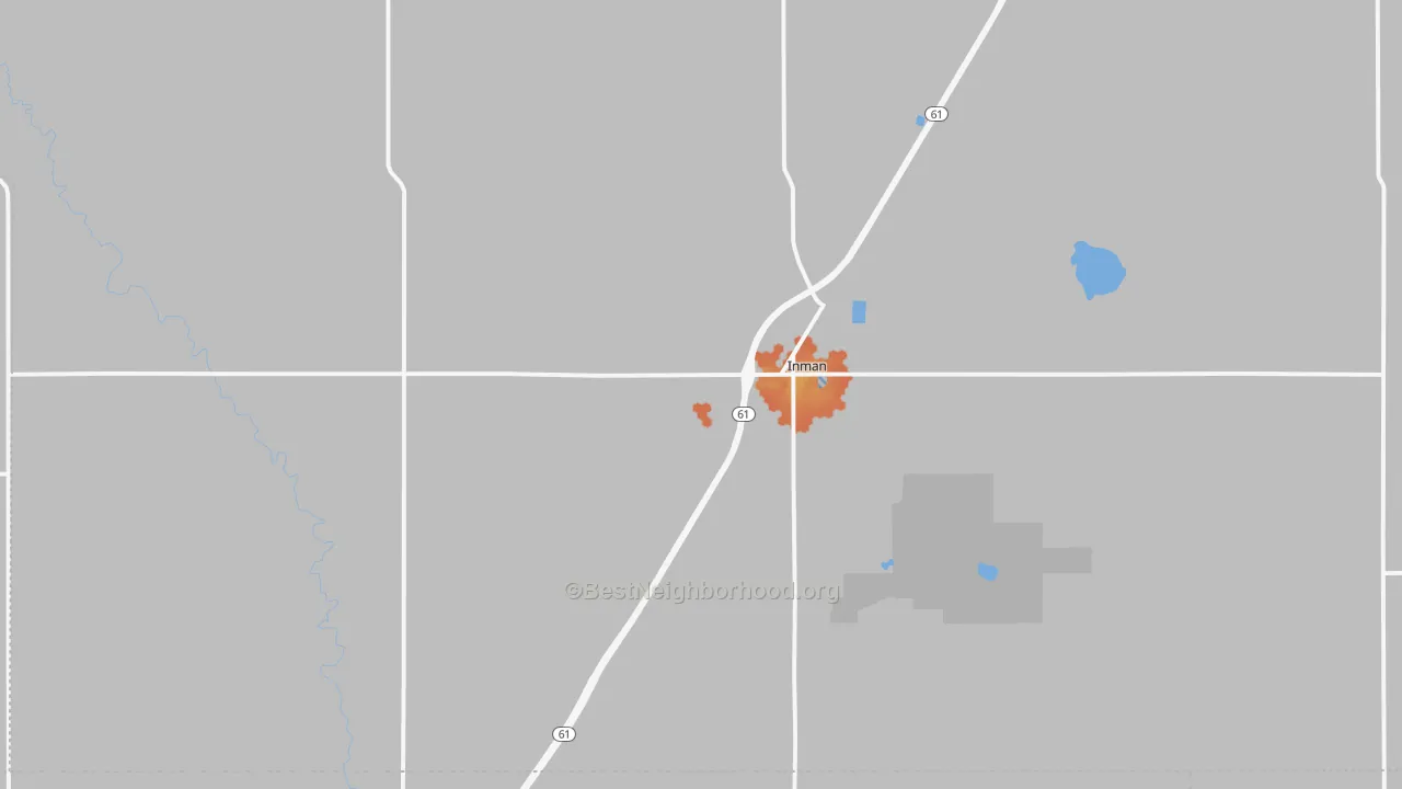 Bike Grade map of 67546, KS