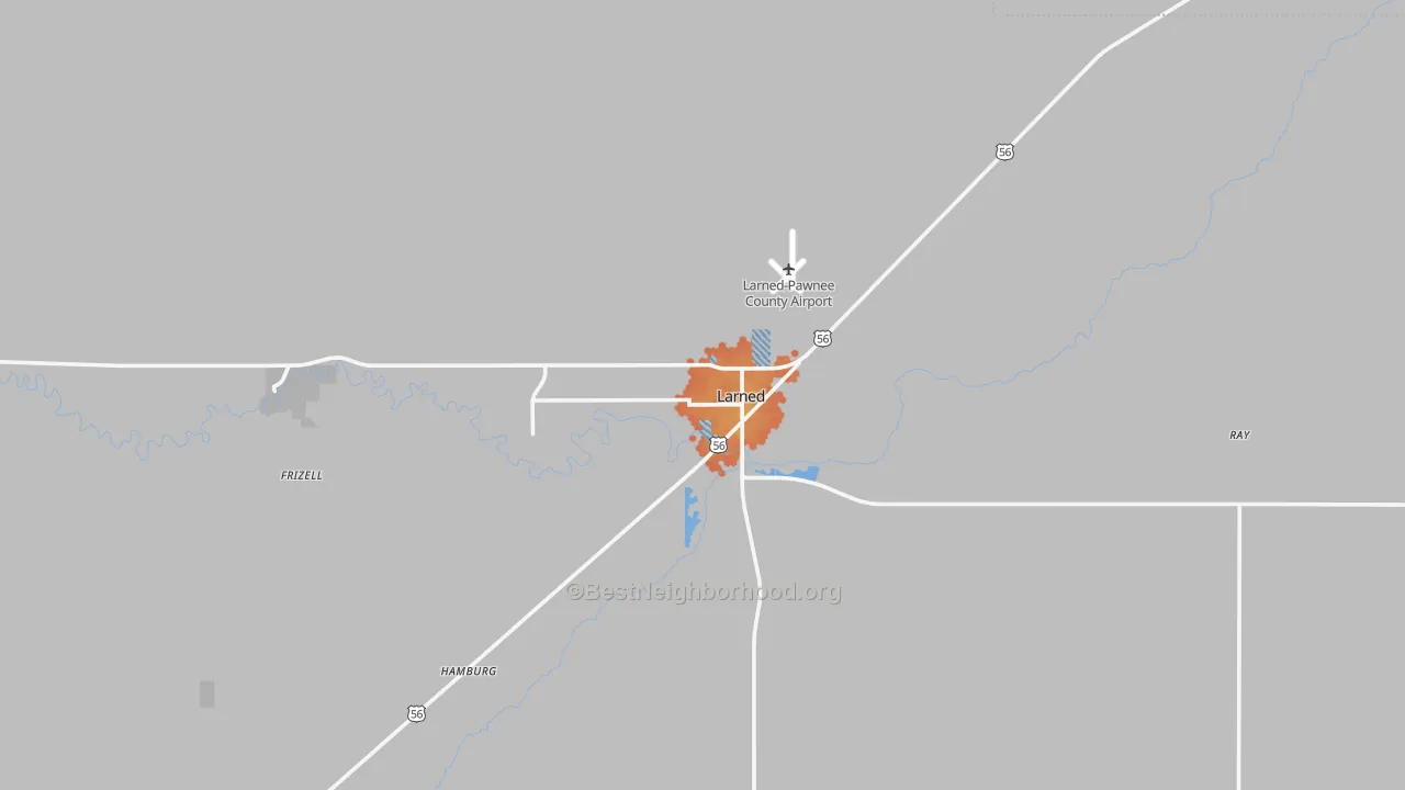 Bike Grade map of 67550, KS