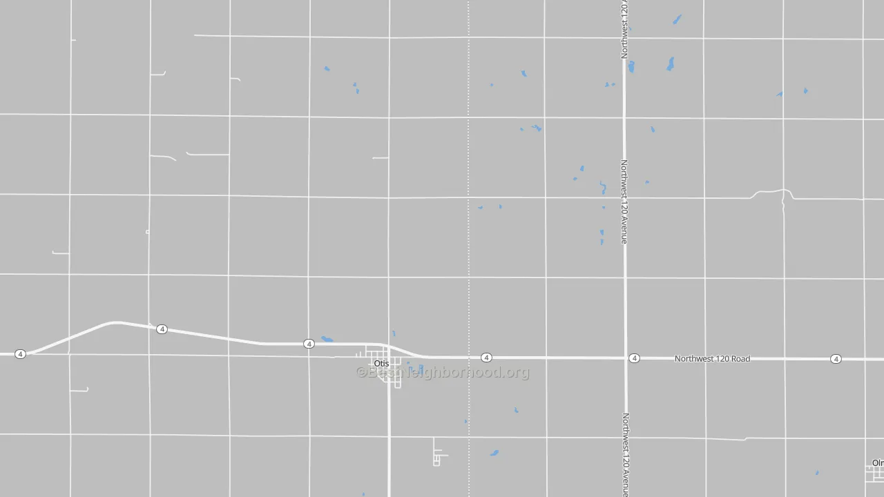 Bike Grade map of 67565, KS
