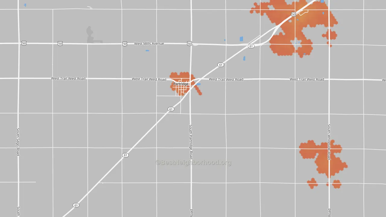 Bike Grade map of 67566, KS
