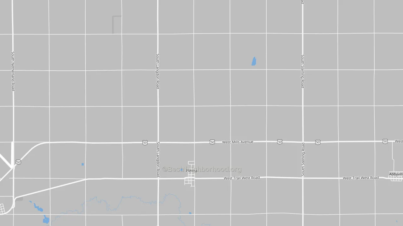 Bike Grade map of 67568, KS