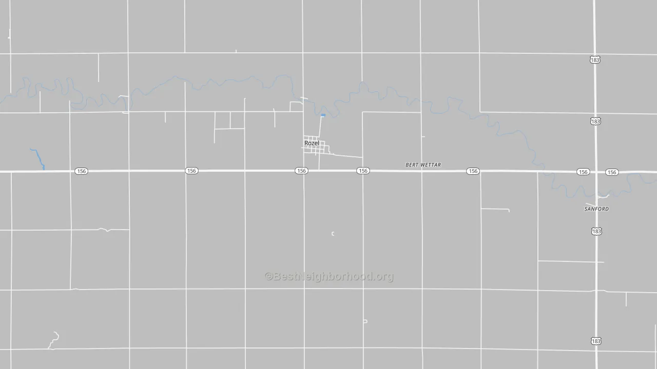 Bike Grade map of 67574, KS