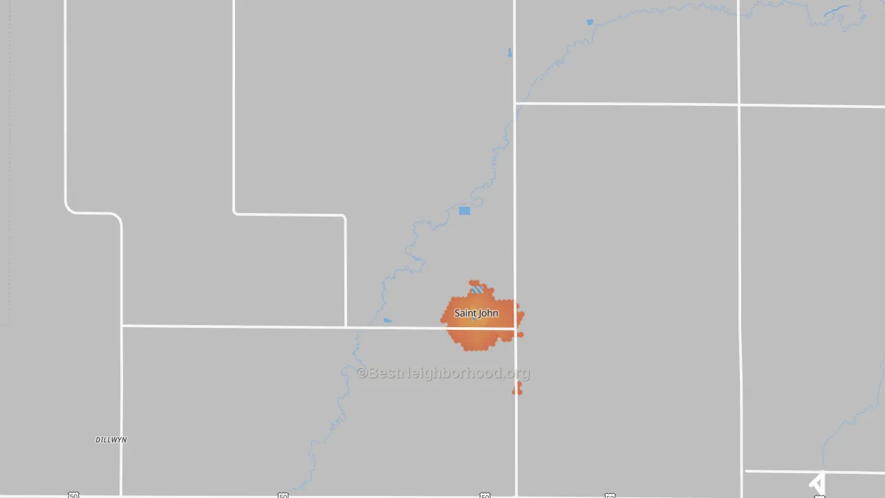 Bike Grade map of 67576, KS