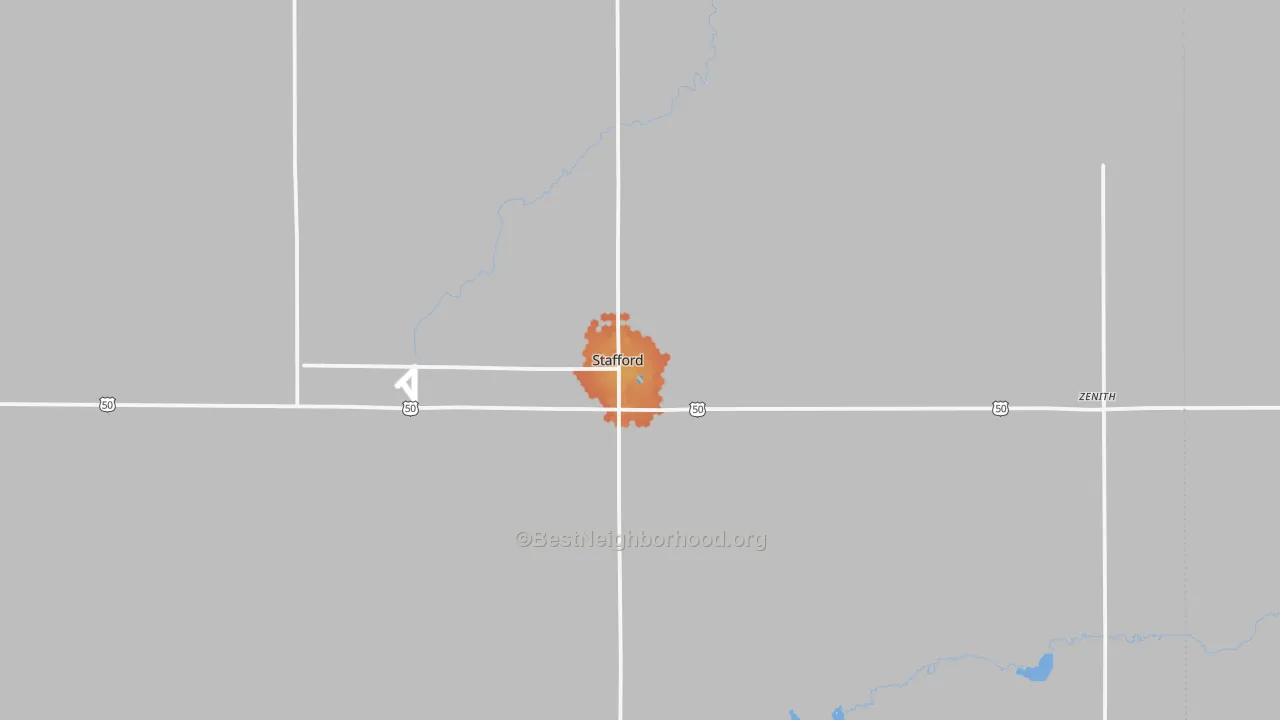 Bike Grade map of 67578, KS