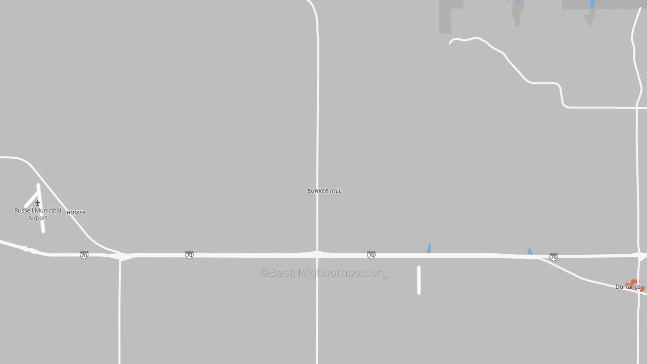 Bike Grade map of 67626, KS