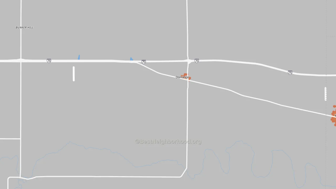 Bike Grade map of 67634, KS