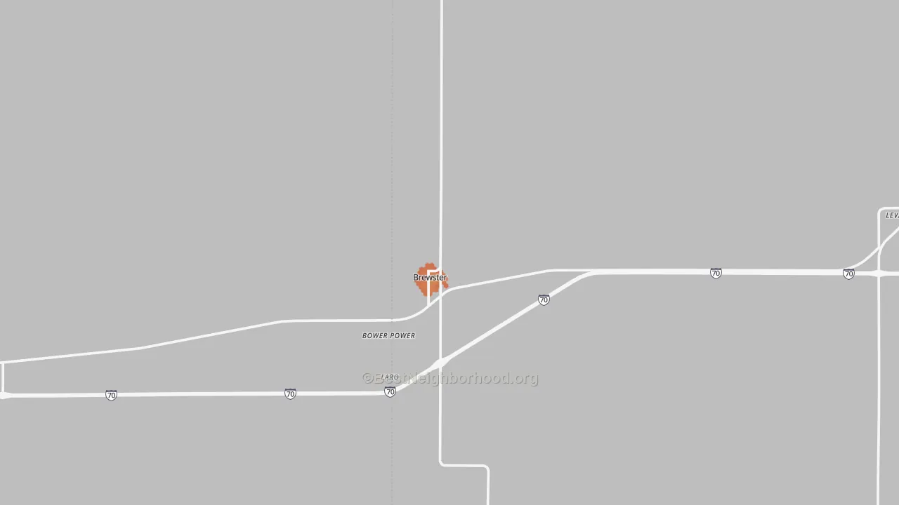 Bike Grade map of 67732, KS