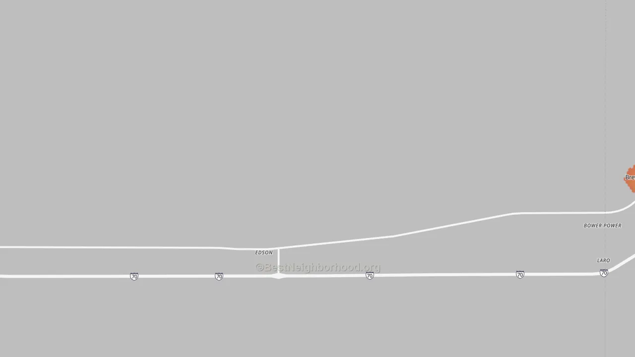 Bike Grade map of 67733, KS