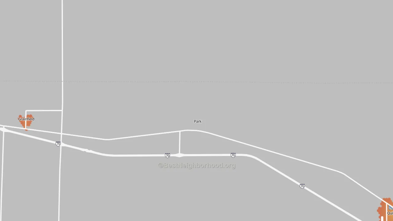 Bike Grade map of 67751, KS