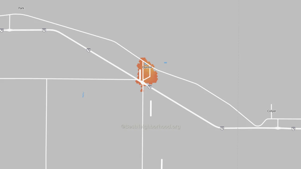 Bike Grade map of 67752, KS