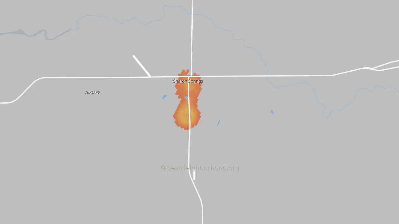 Bike Grade map of 67758, KS