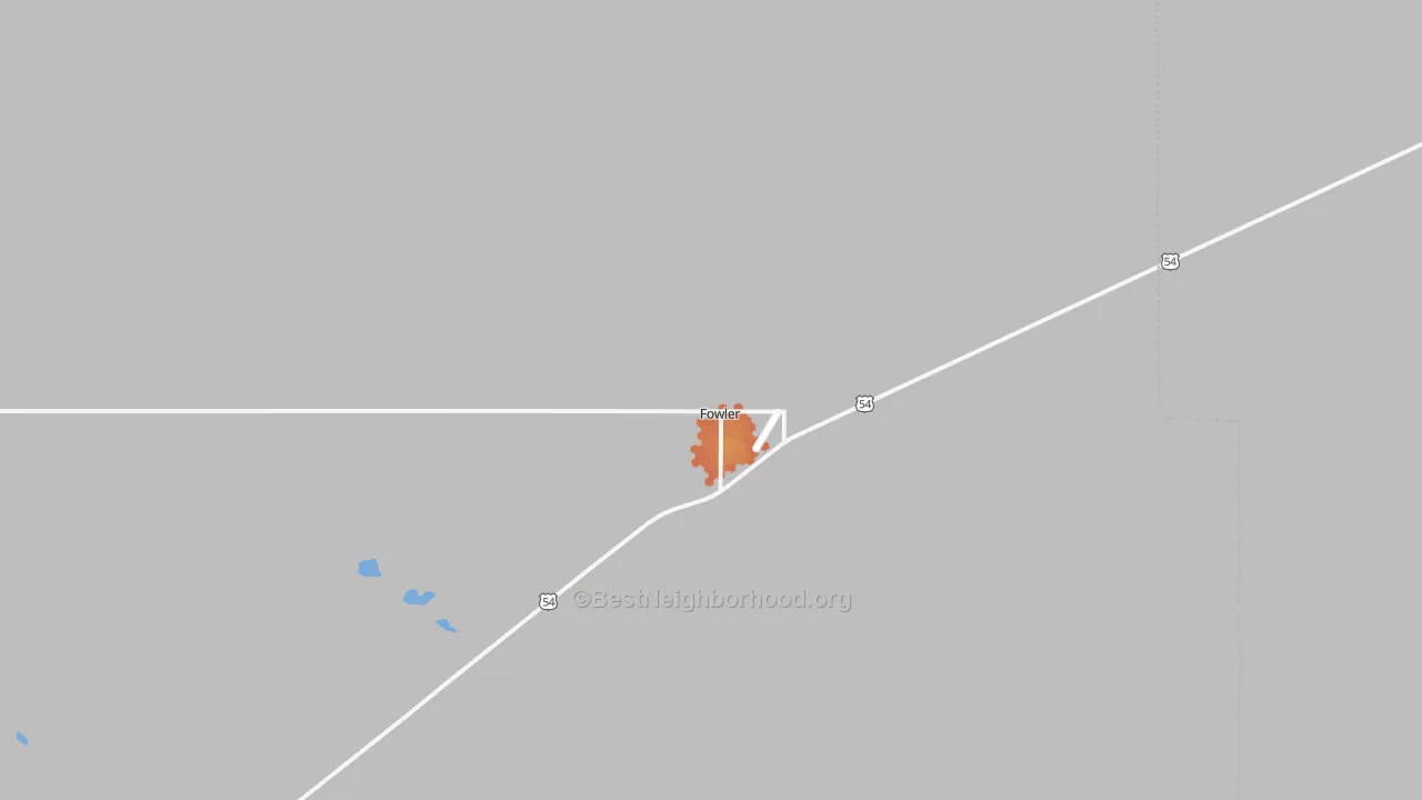 Bike Grade map of 67844, KS