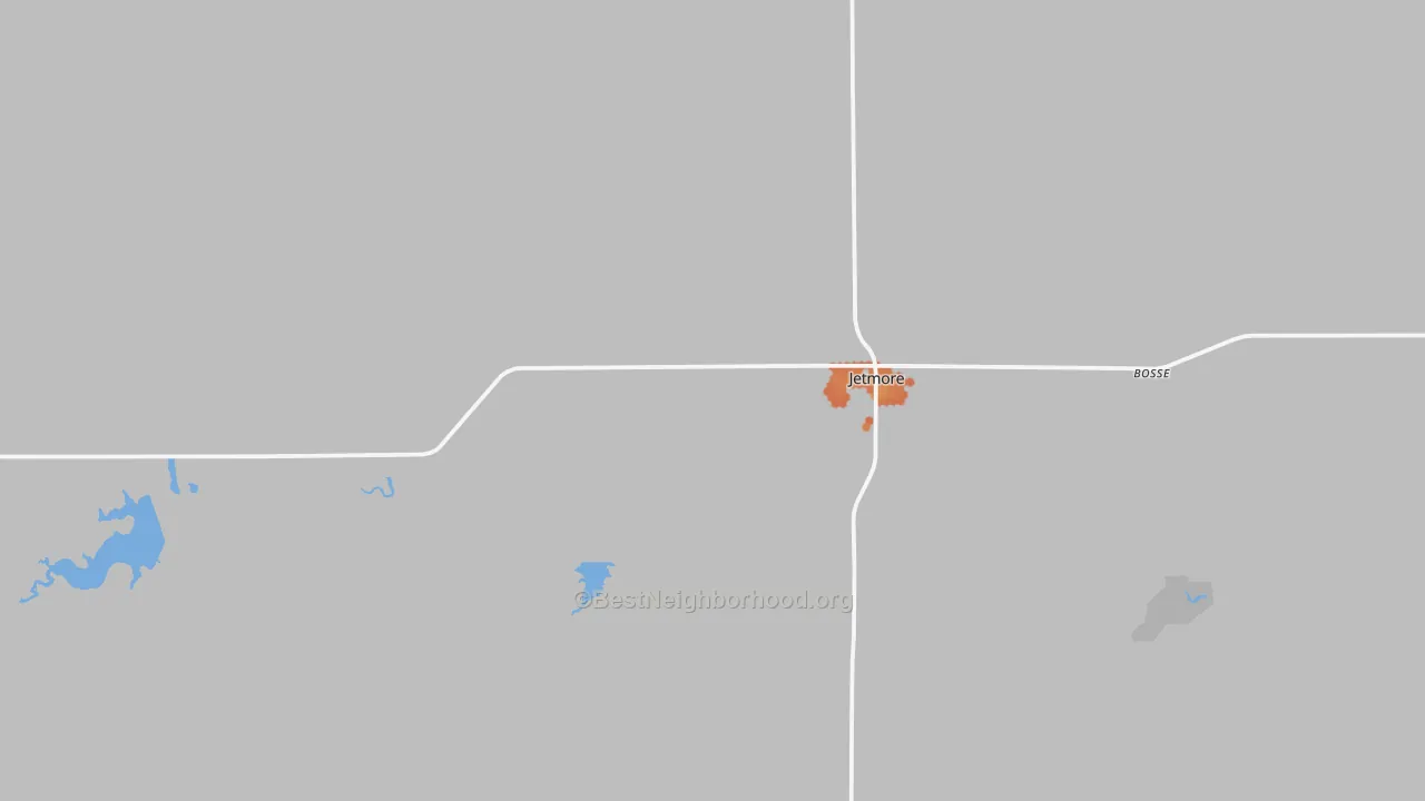 Bike Grade map of 67854, KS