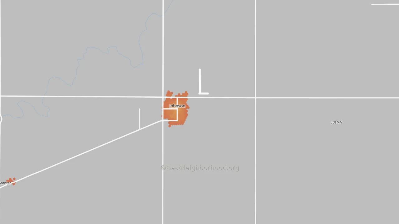 Bike Grade map of 67855, KS