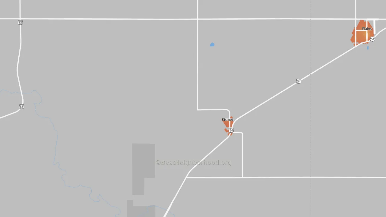 Bike Grade map of 67859, KS