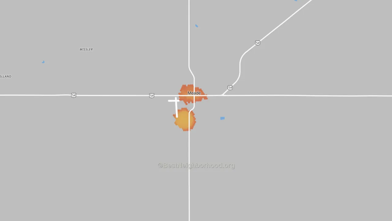 Bike Grade map of 67864, KS
