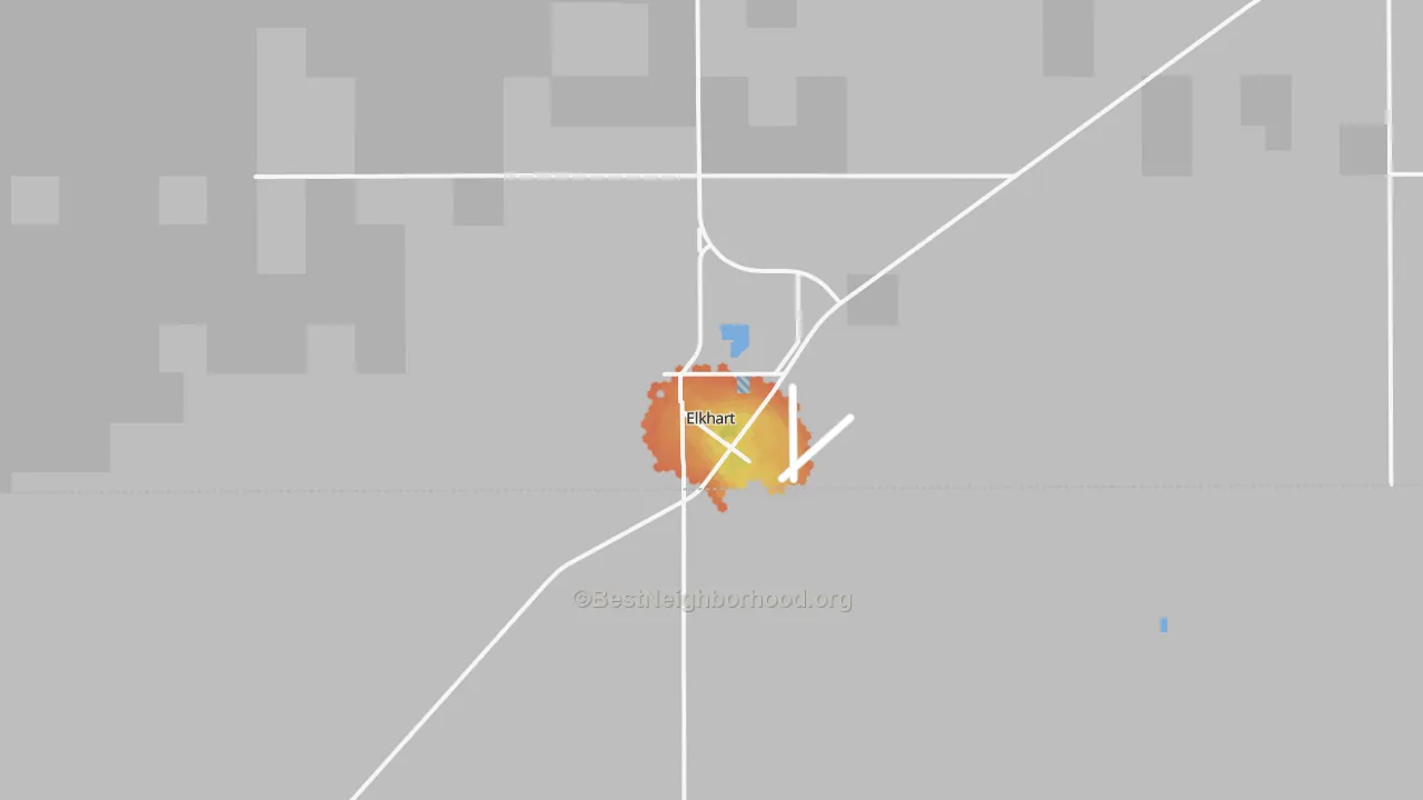 Bike Grade map of 67950, KS