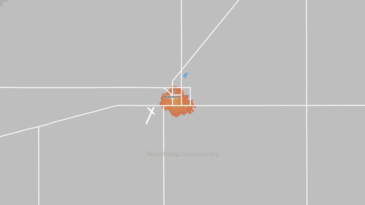 Bike Grade map of 67951, KS
