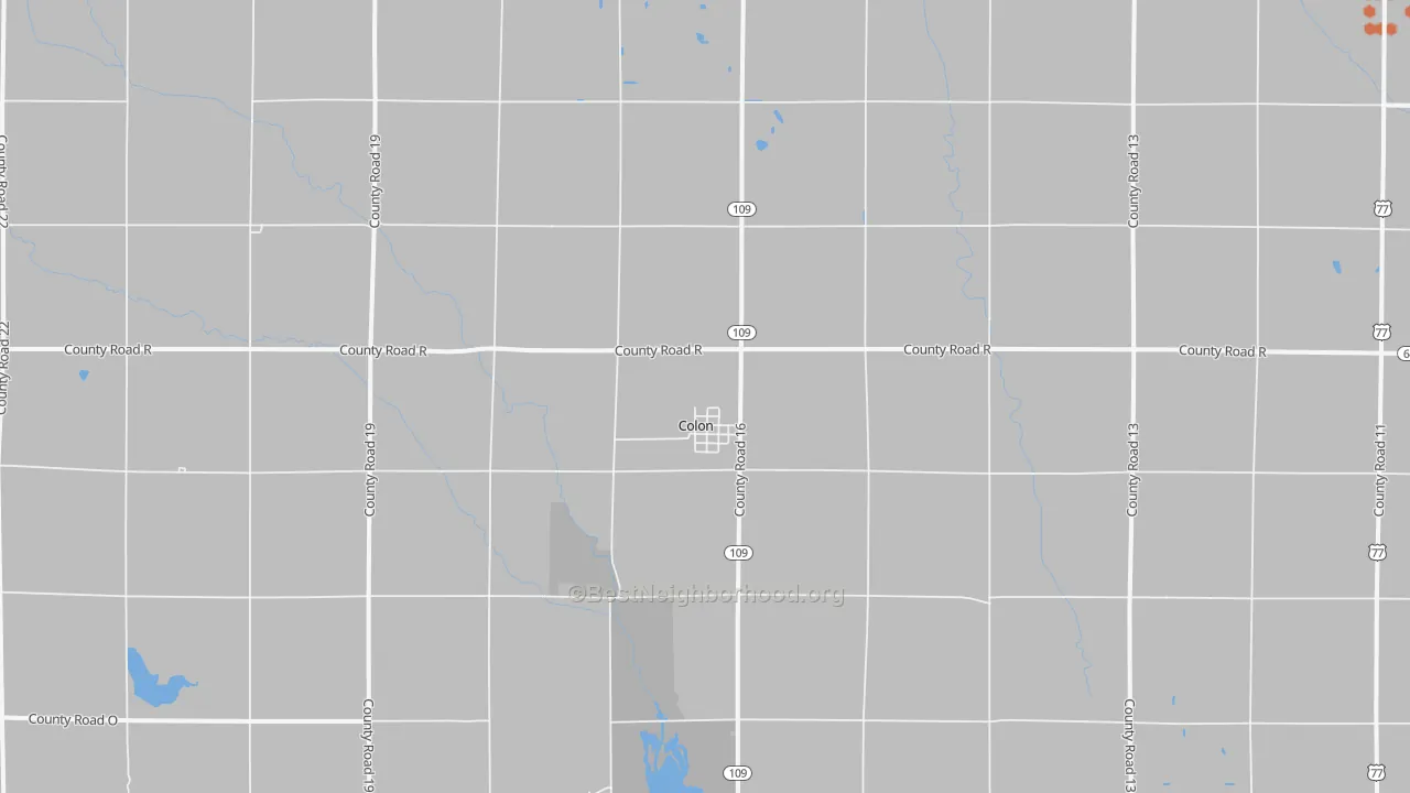 Bike Grade map of 68018, NE