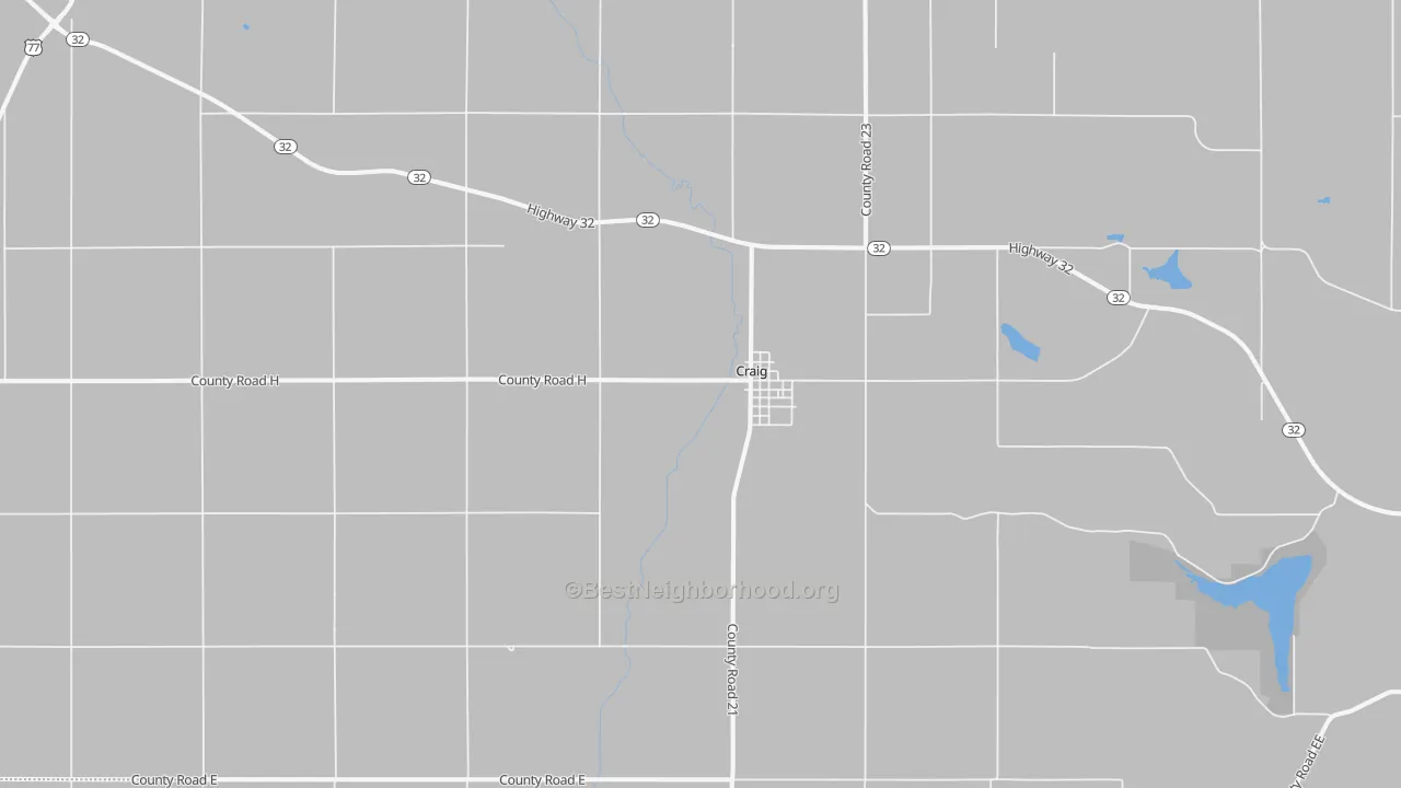 Bike Grade map of 68019, NE