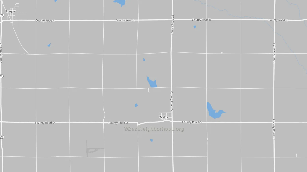 Bike Grade map of 68040, NE